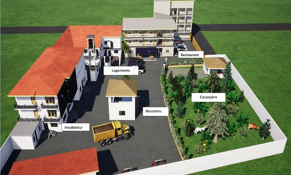 LA MAQUETTE DU CENTRE DE COOPÉRATION 3CF